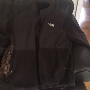Brown north face jacket